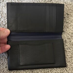 Coach Black Key & Card Holder Smooth Leather